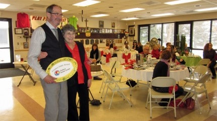 Mort and Rita Dunlop from Adult Learners Institute won the Golden Plate Award.