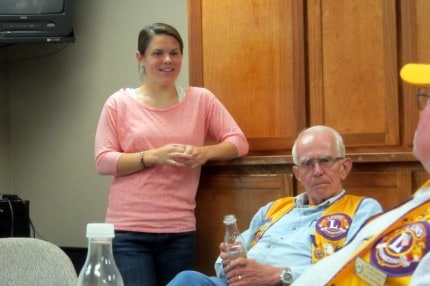 Meghan Ulrich was a recent quest speaker at the Chelsea Lions Club meeting.