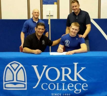 Noah Manly recently signed a letter of intent to wrestle for York College in Nebraska.