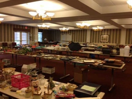 Courtesy photo. Inside a previous Silver Maples rummage sale. 