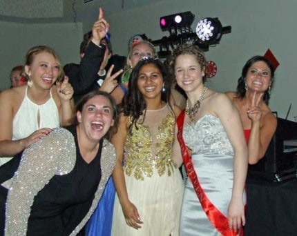 Photo by Crystal Hayduk. A fun scene from the Chelsea High School prom. 