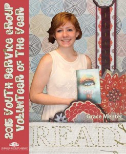 Courtesy photo. Grace Mentor was named Chelsea District Library 2015 youth volunteer of the year. 