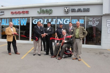 The Chelsea Area Chamber of Commerce held a ribbon cutting for Golling Chrysler Dodge Jeep Ram of Chelsea.