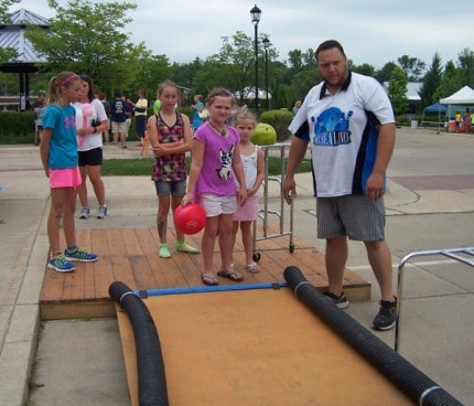 Chelsea Lanes bowling game was very popular during the Sounds and Sights Festival.