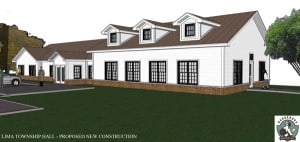 Courtesy graphic. New Township Hall concept. 