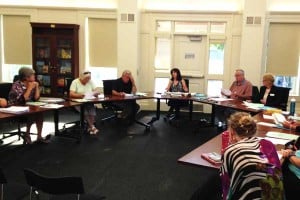 The Chelsea District Library Board at Tuesday's meeting.