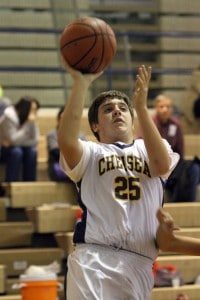 Photo by Alan Ashley from the 8th grade gold basketball game Tuesday night.