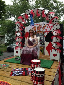 Courtesy photo. Hannah in the first place youth float.