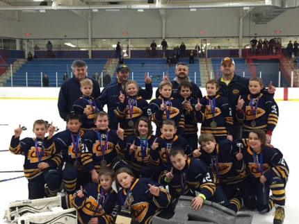  (Chelsea Update would like to thank Kristi Chinavare for this photo and information.) Chelsea Chiefs Squirt AA hockey team wins MAHA District 6 Championship last weekend. 