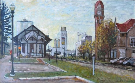 Courtesy photo. Caryle Crisler's painting of The Depot.