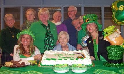 Photo by Lisa Carolin. Elsie at the Chelsea Senior Center celebrating her 106th birthday.