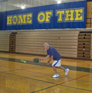 Photo by Lisa Carolin. Pickleball in action. 