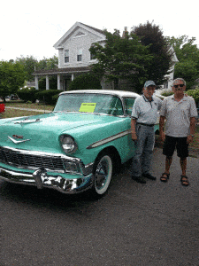 This beautiful 1956 Chevy Belle Aire was awarded the mayor's trophy at Chelsea's classic car show.