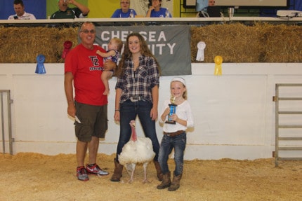 Alan Hale Trenching purchased the reserve grand champion turkey from Taylor Luckhardt for $400.