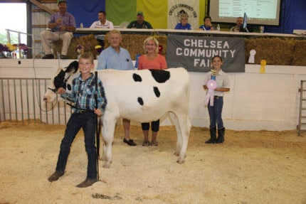 Steele and Jedele Construction purchased the reserve grand champion feeder calf from Jordan Jedele for $4.00 per pound. The Calf weighed 510 pounds. 