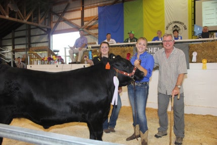 Chelsea State Bank purchased the reserve grand champion steer from Makenna Kern for $3.75 per pound. The steer weighed 1,269 pounds.