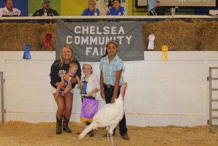 Gar's Plumbing purchased the grand champion turkey from Sabrina Luckhardt for $360.