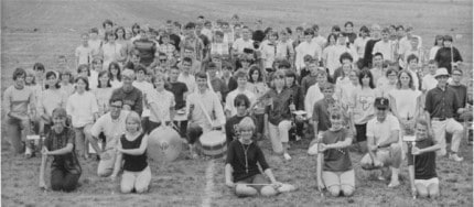Courtesy photo. Band camp during xxx Galbreath's years at Chelsea High School.