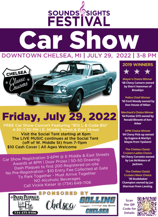 July 29 Sounds and Sights Festival Car Show Chelsea Update Chelsea